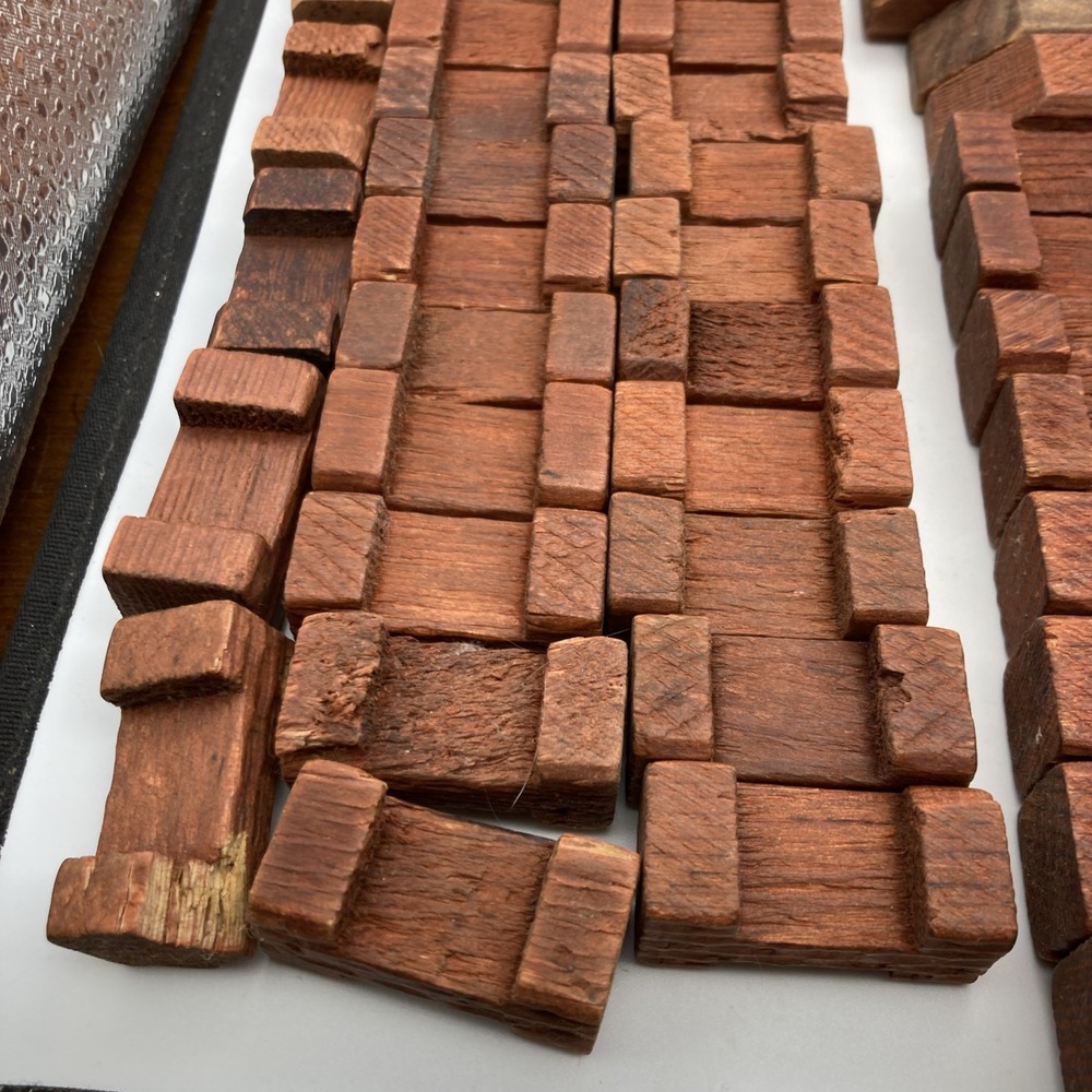 Vintage Balsam Original Hewn Square American Logs Set No. 815 68 Pieces - Picture 5 of 16